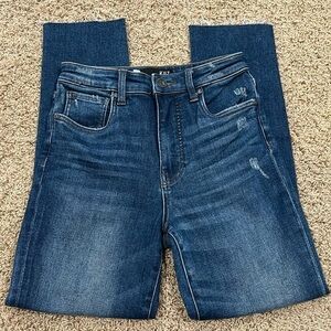 Kut From The Kloth High Rise Reese Fab Ab Ankle Straight Leg Jeans - Size 0